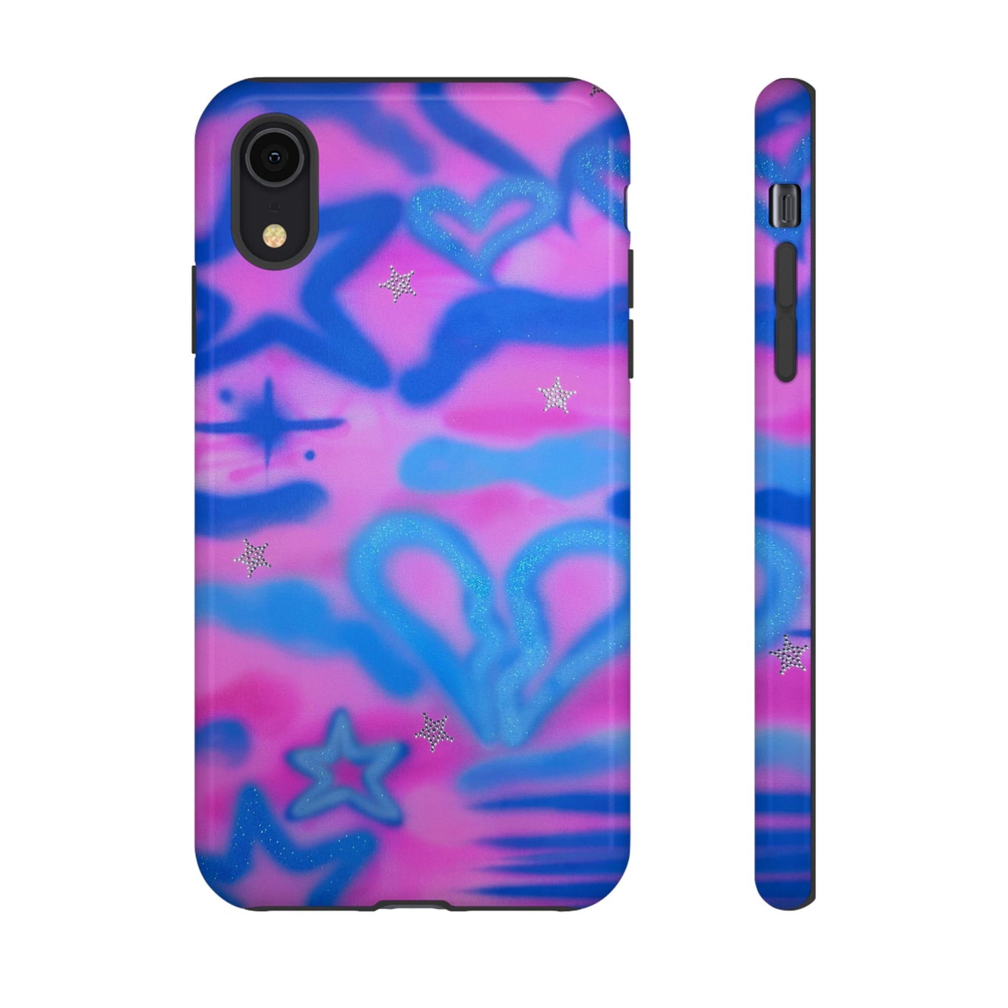 "blue camo" airbrush iPhone case
