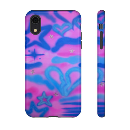 "blue camo" airbrush iPhone case