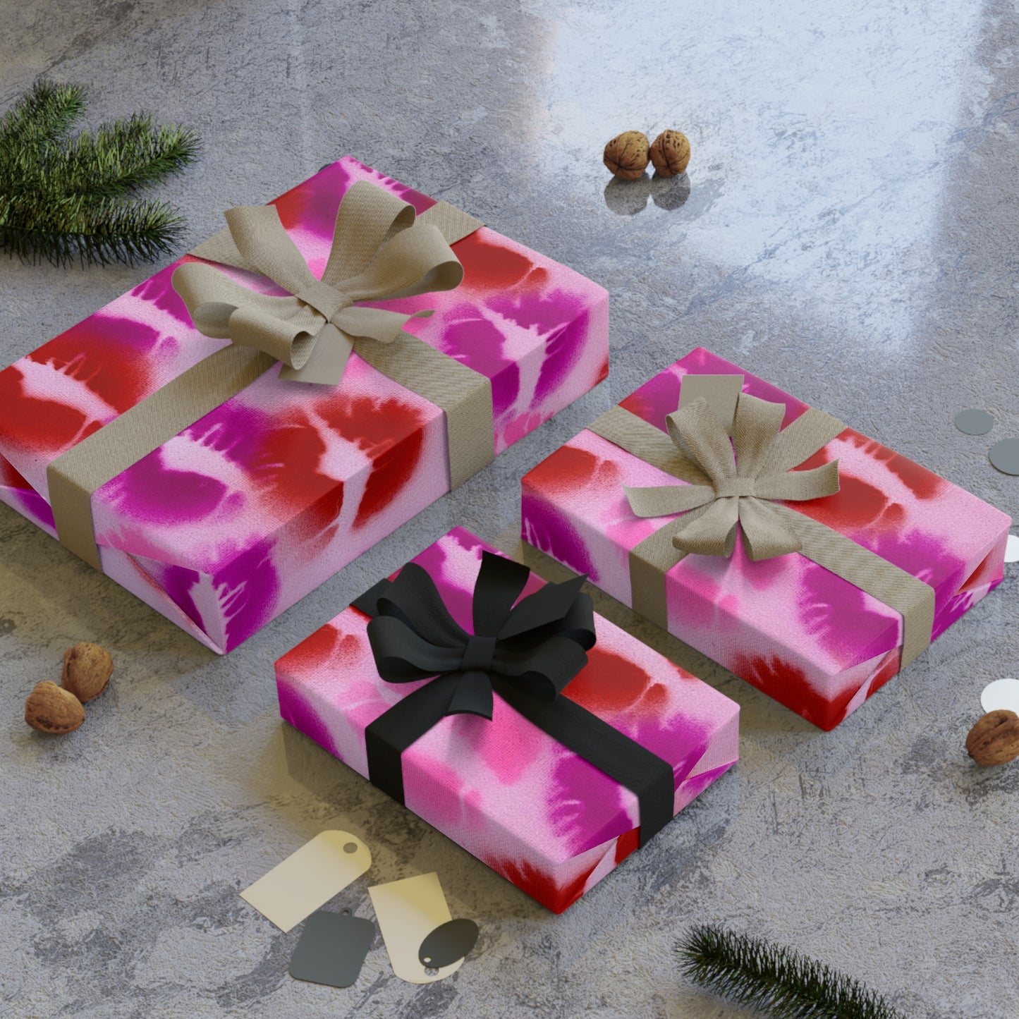 "mwah" airbrush wrapping paper