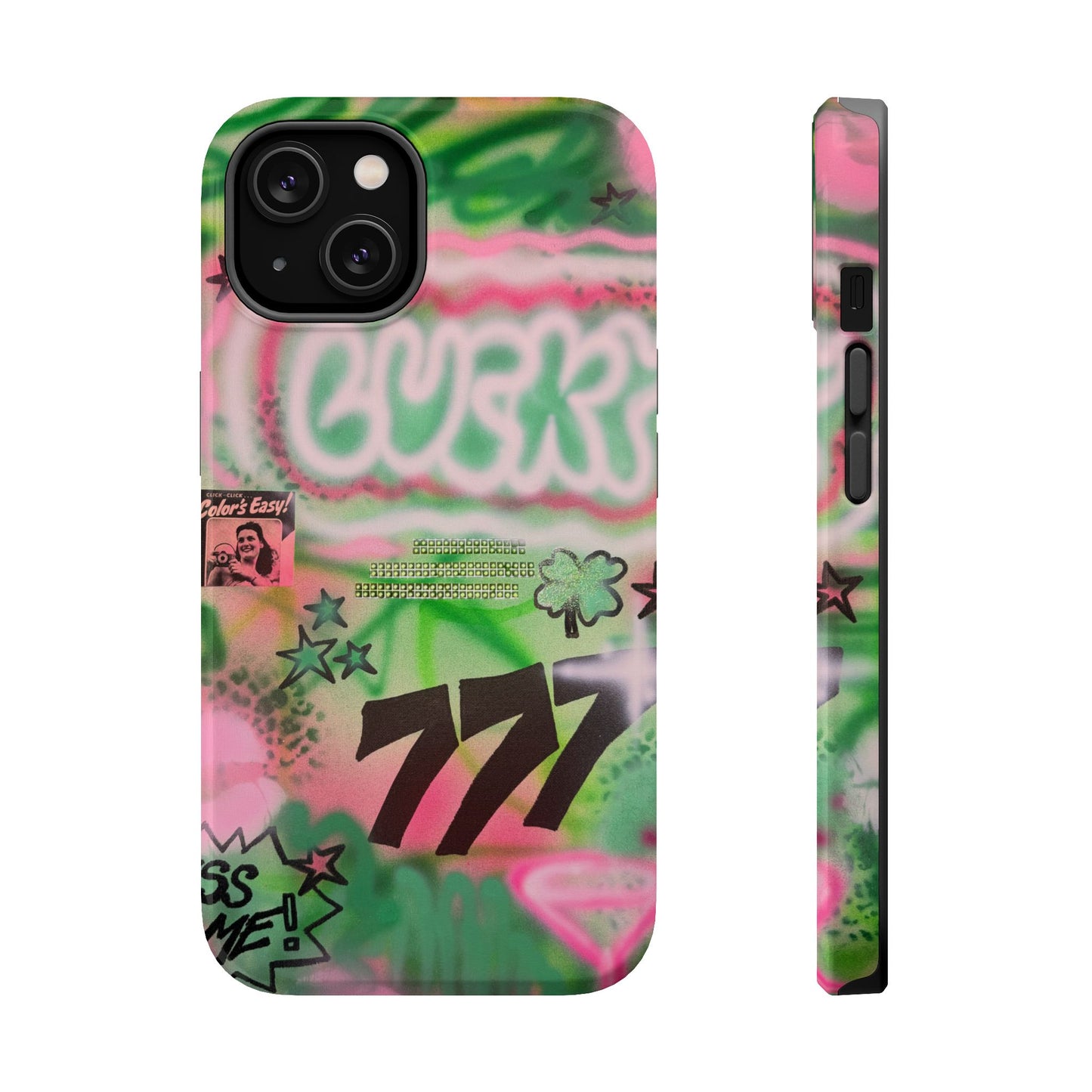 MagSafe "so lucky" airbrush iPhone case