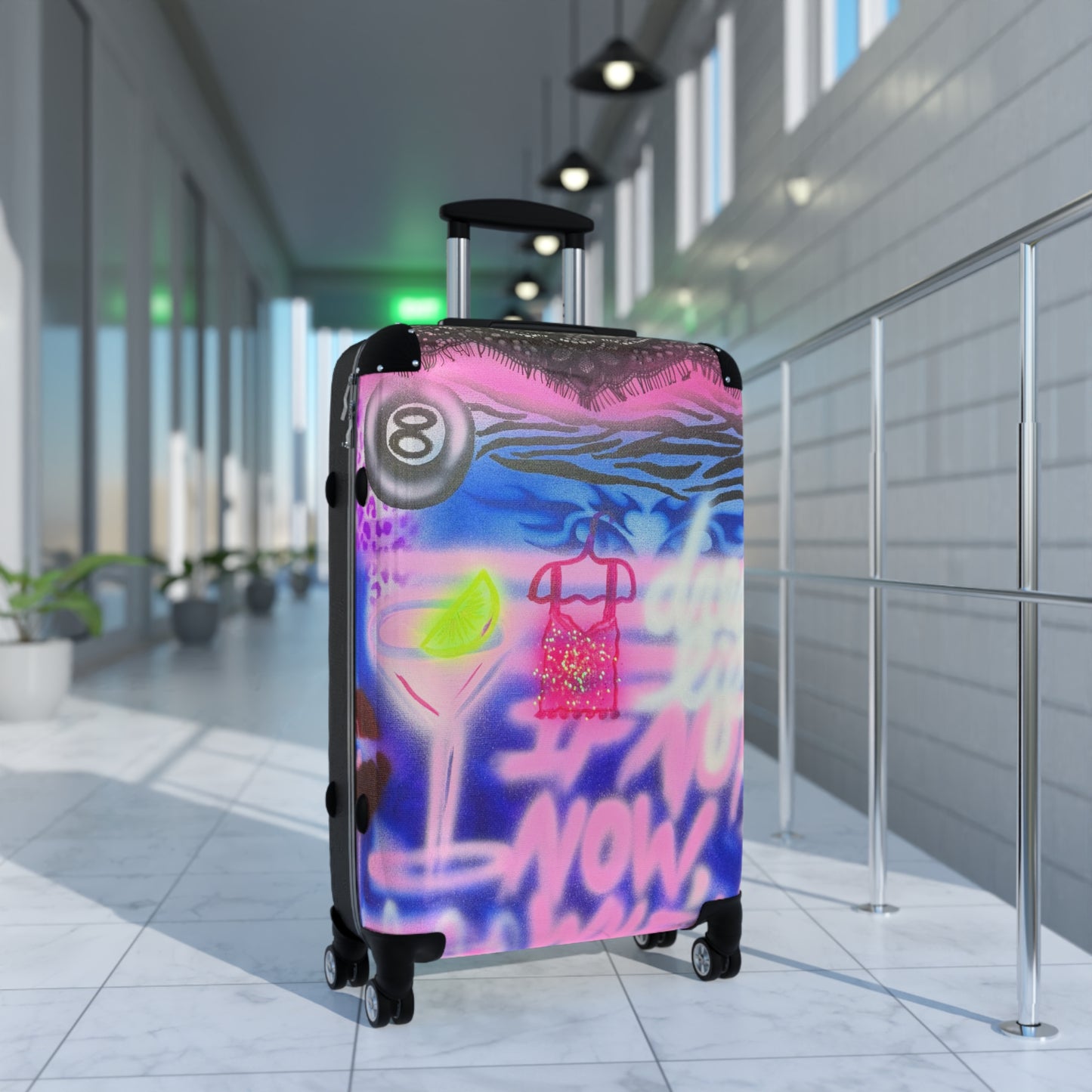 "dream life" airbrush suitcase