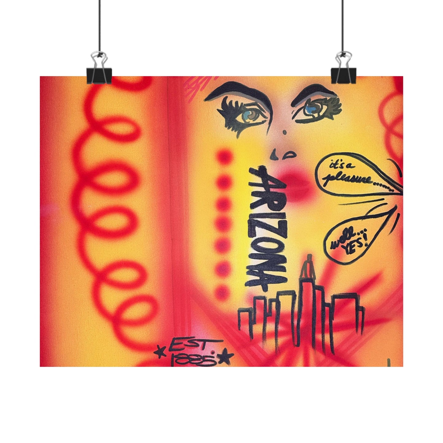 "tempe, arizona" airbrush horizontal print