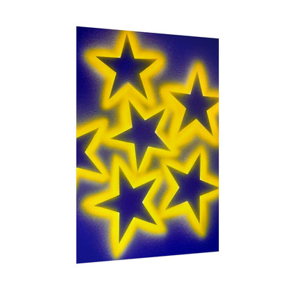 "cosmic crush" airbrush rolled print