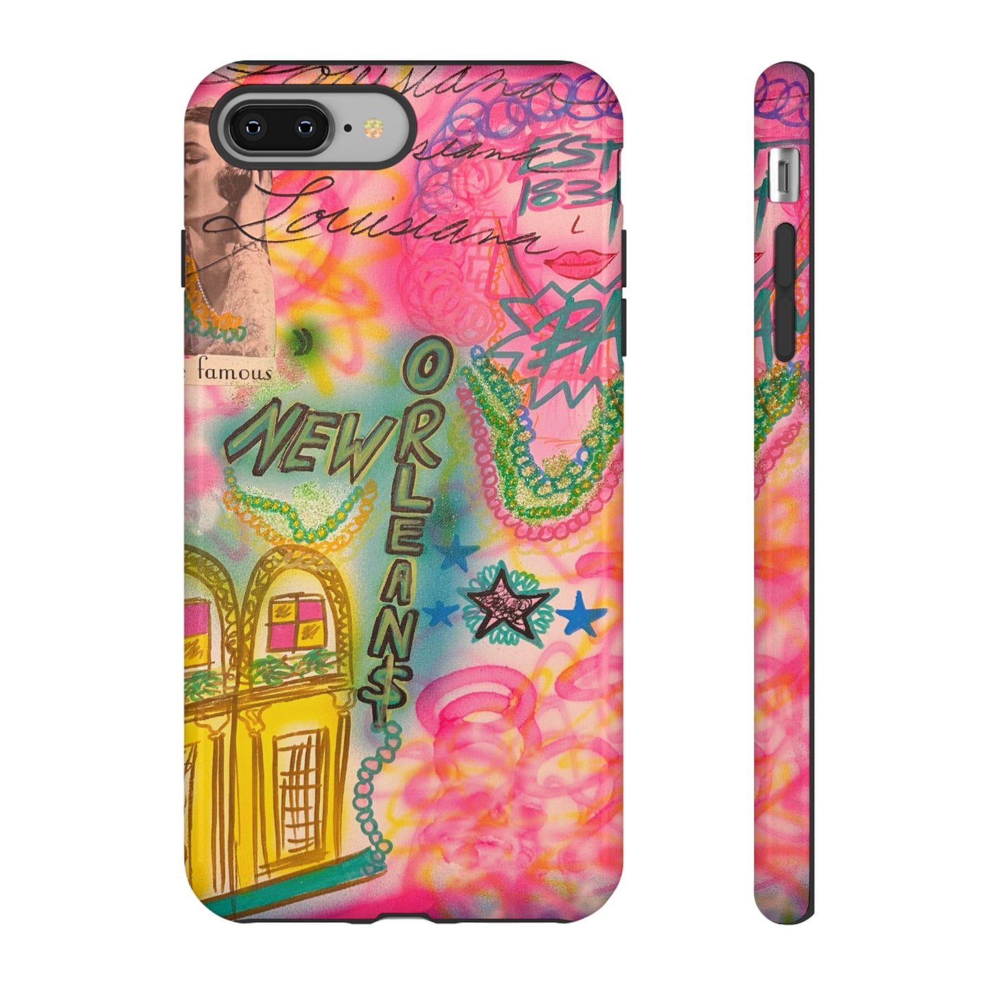 "new orleans, la" airbrush iPhone case