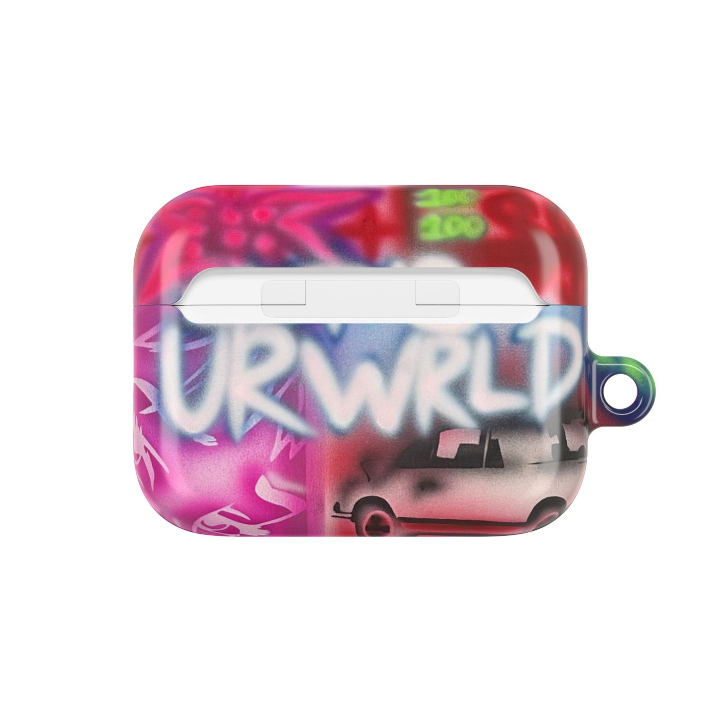 "it's ur WRLD" airbrush airpod cases
