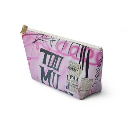 “too much motion" airbrush makeup pouch