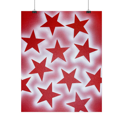 "spicy stardust" airbrush rolled print