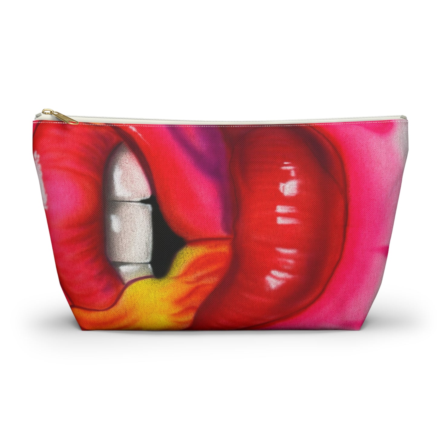 "flaming lips pt. 2" airbrush makeup pouch