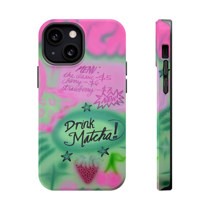 MagSafe "matcha!" airbrush iPhone case