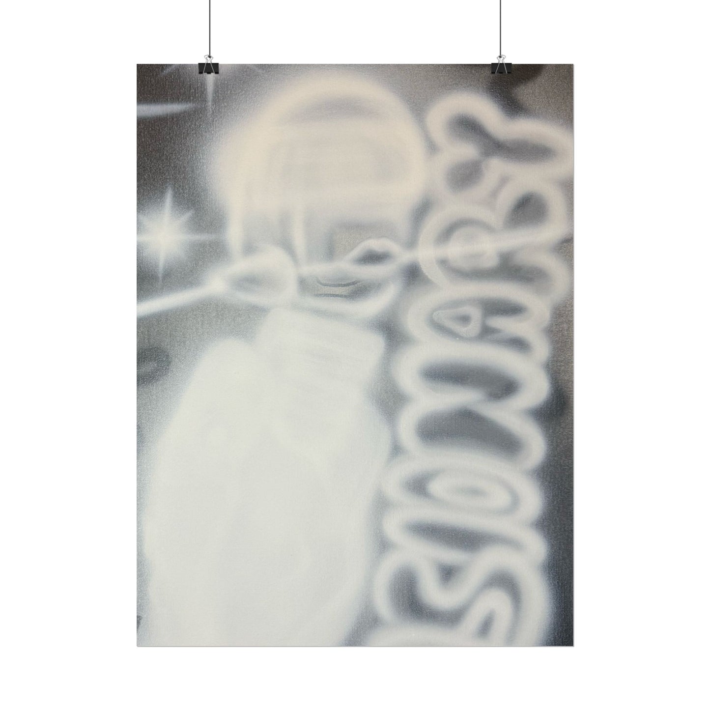 "visionary" airbrush rolled print