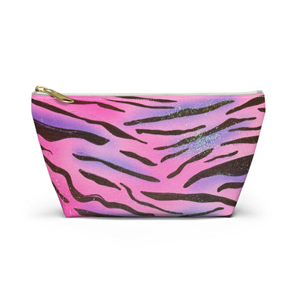 "zebra glitter" airbrush makeup pouch