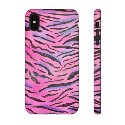 "glitter zebra" airbrush iPhone case