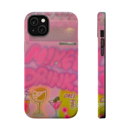 MagSafe "mixed drinks" airbrush iPhone case
