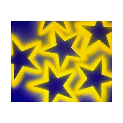 "cosmic crush" airbrush horizontal print