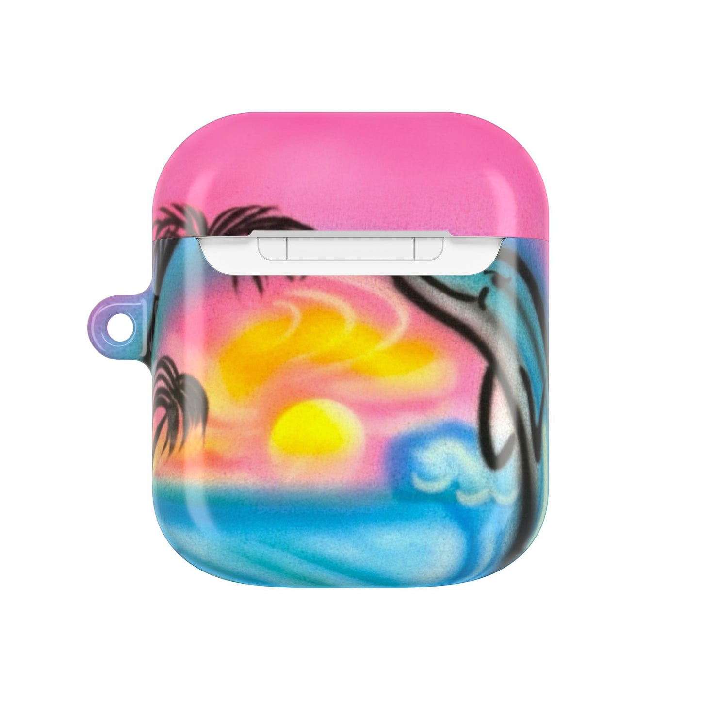 "dolphin love" airbrush airpod cases