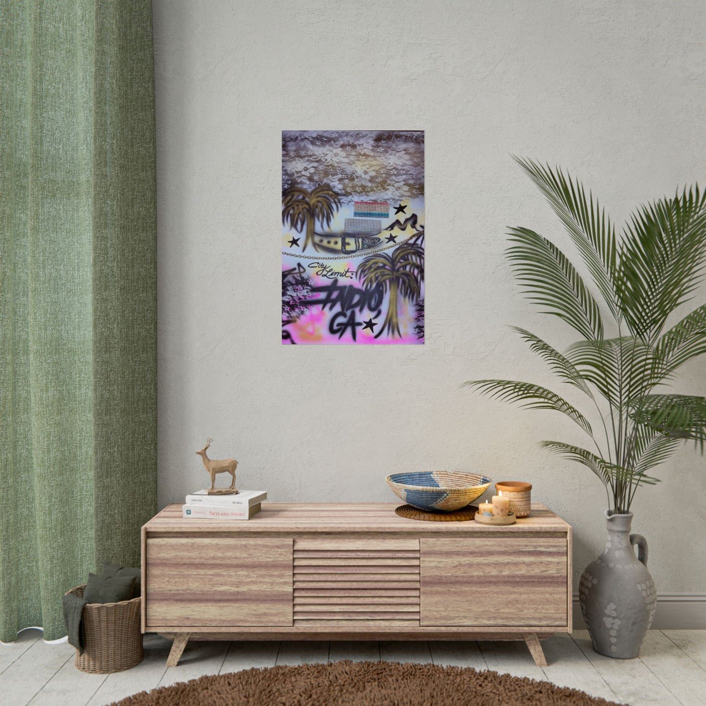 "indio, ca" airbrush rolled print