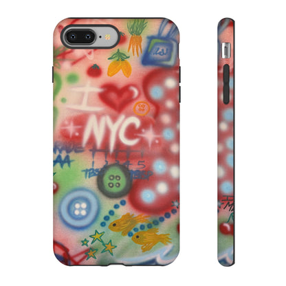 "i <3 NYC" airbrush iPhone case