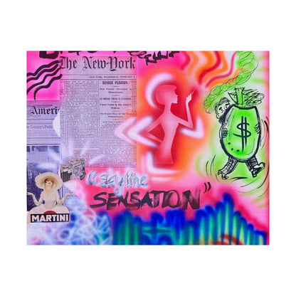 "skyline sensation" airbrush horizontal print