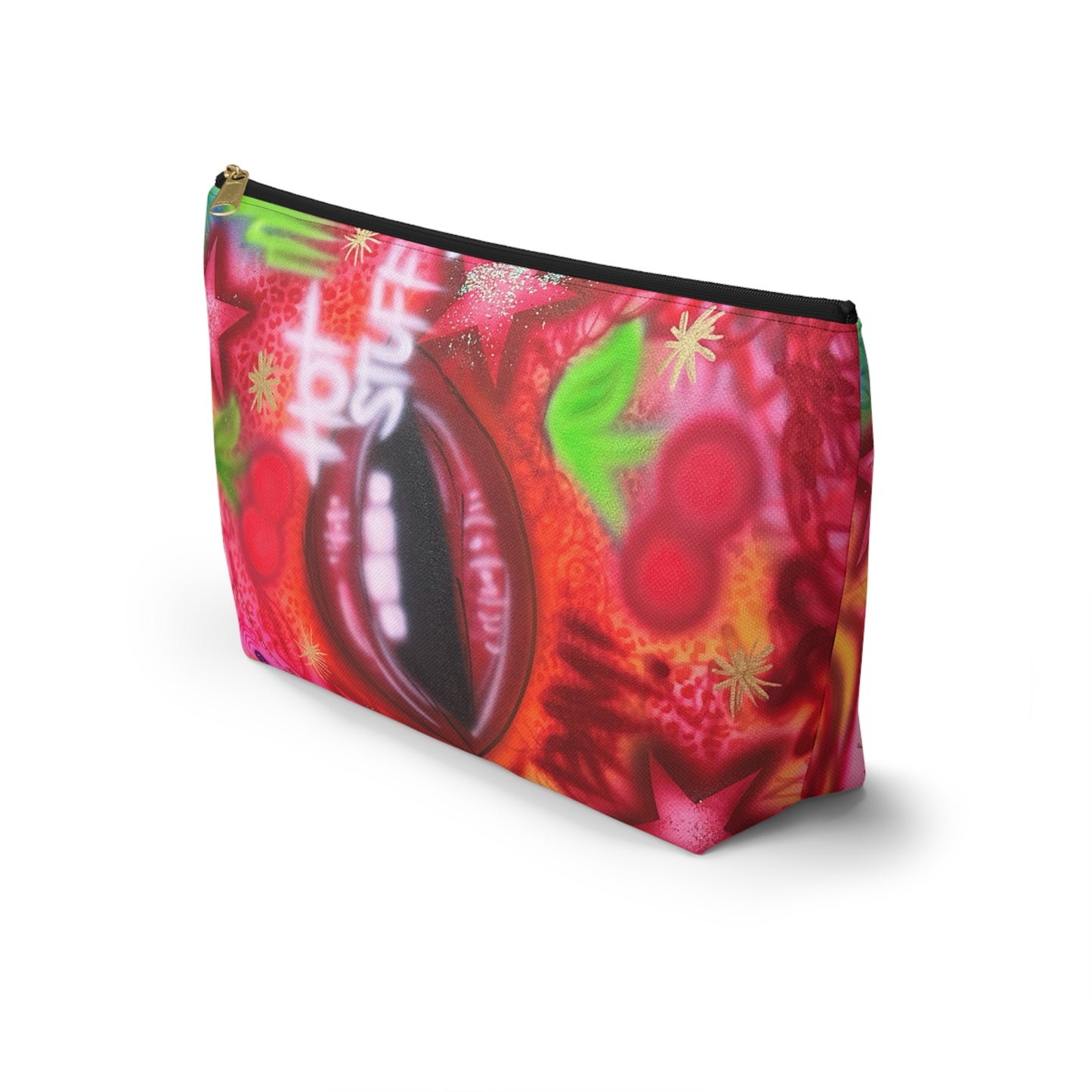 "hot stuff" airbrush makeup pouch