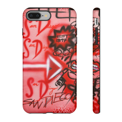 "san diego" airbrush iPhone case