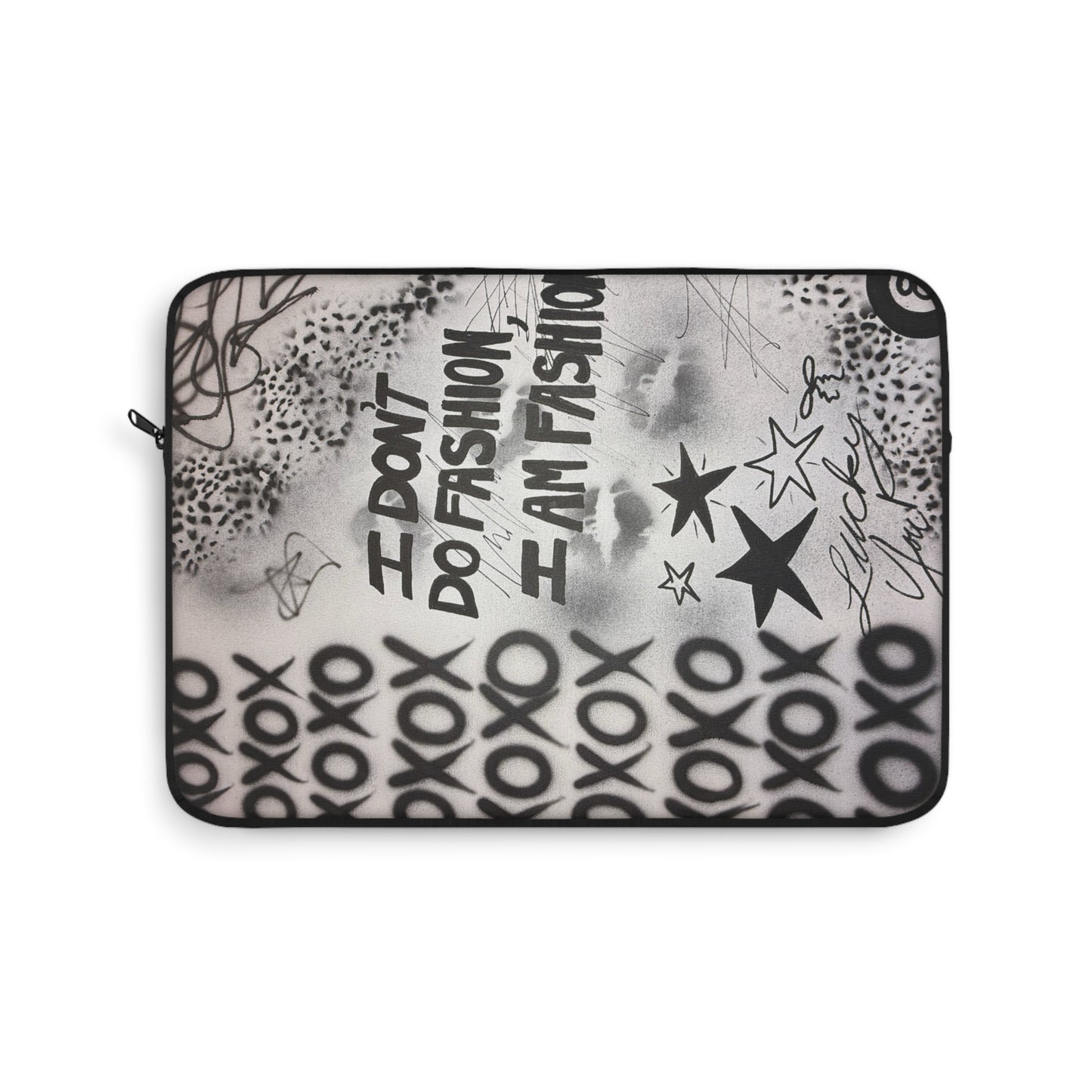"i am fashion" airbrush laptop sleeve