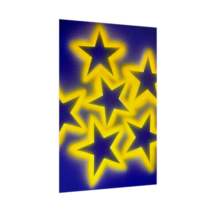 "cosmic crush" airbrush rolled print