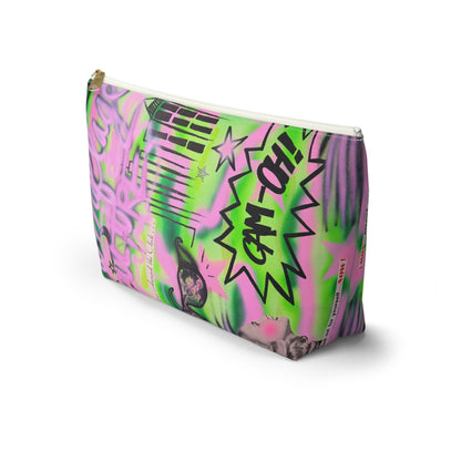 "green camo" airbrush makeup pouch