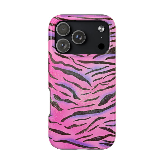 "glitter zebra" airbrush iPhone case