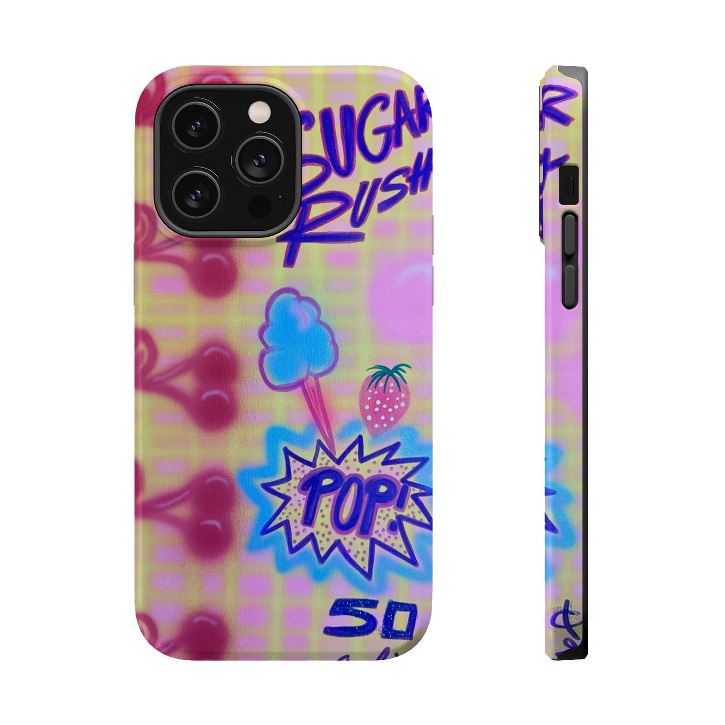 MagSafe "sugar rush" airbrush iPhone case