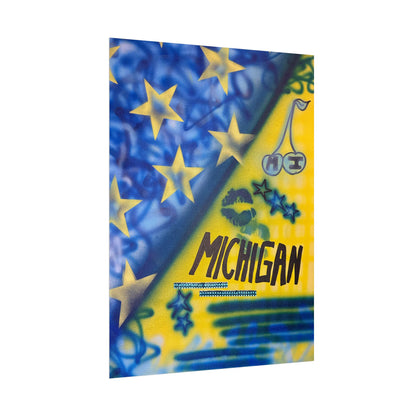 "ann arbor, michigan" airbrush rolled print