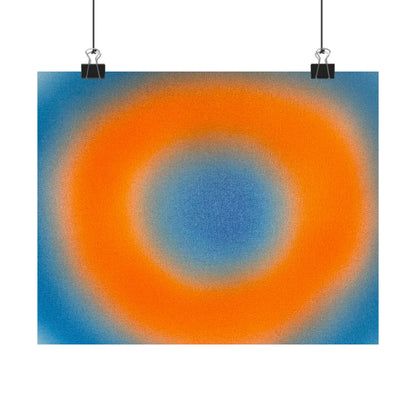 "citrus sky aura" airbrush horizontal print