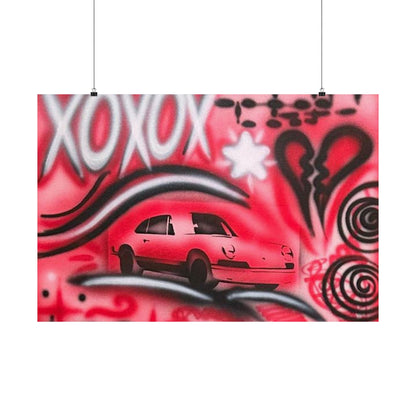 "lucky you! pt. 3" airbrush horizontal print