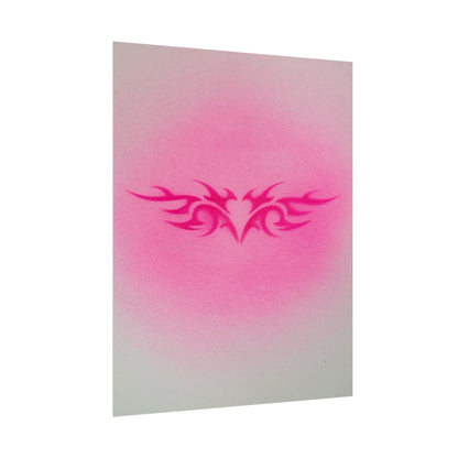 limited edition "trampstamp" airbrush rolled print