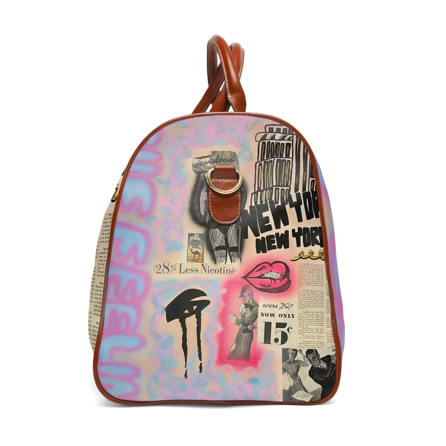 "new york, new york" airbrush waterproof travel bag