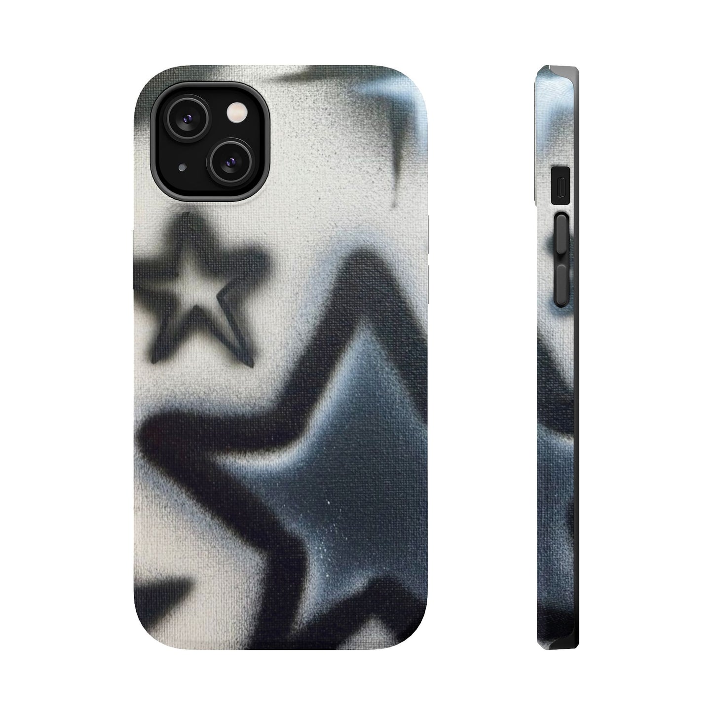 MagSafe "black & white stars" airbrush iPhone case