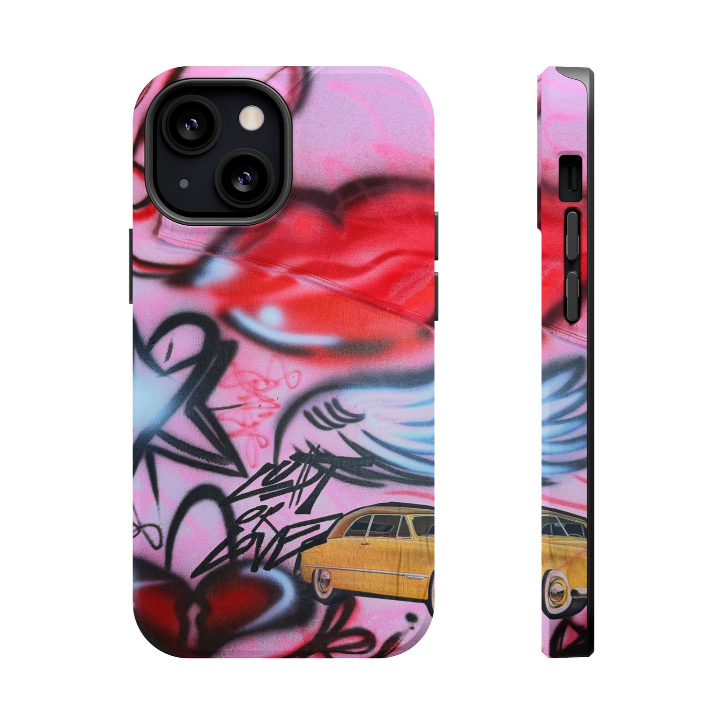 MagSafe "lust or love" airbrush iPhone case