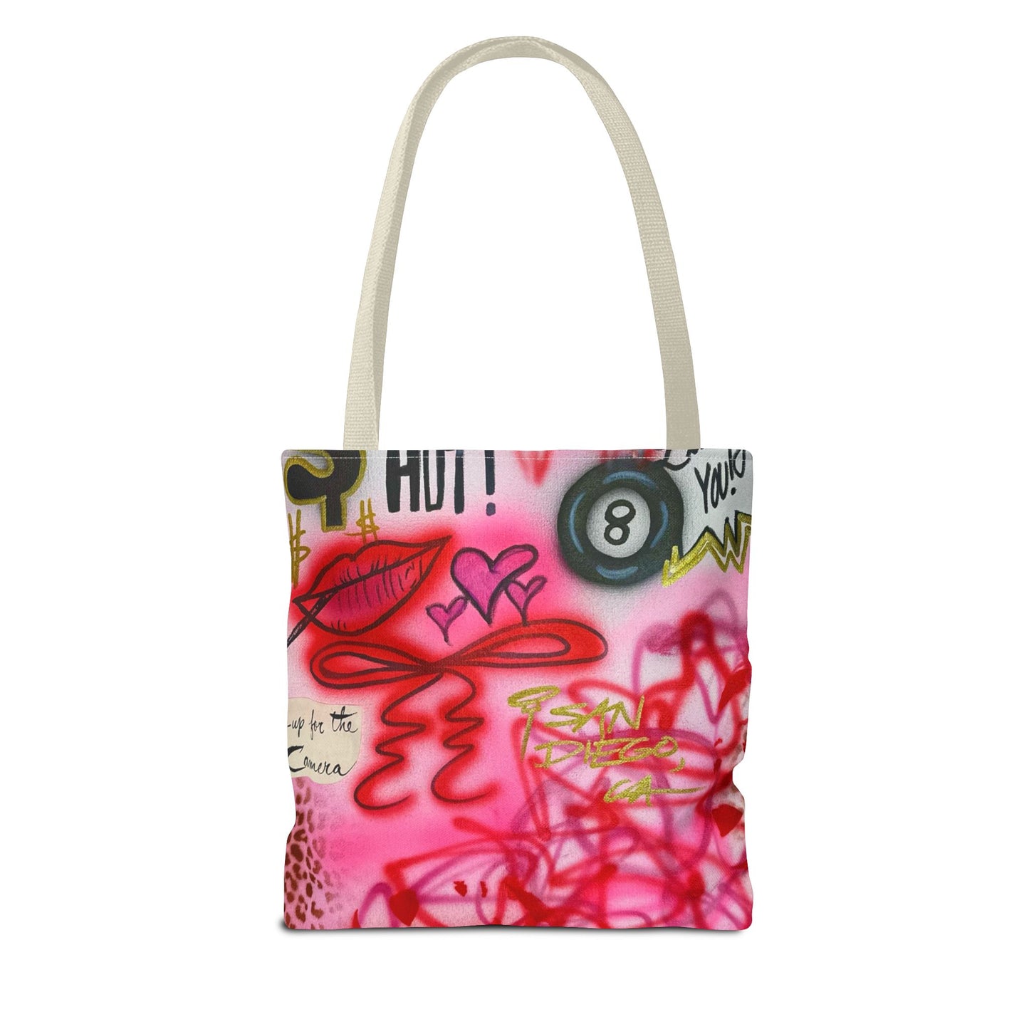"IT girl" airbrush tote bag