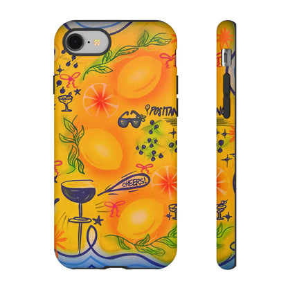"citrus coastline" airbrush iPhone case