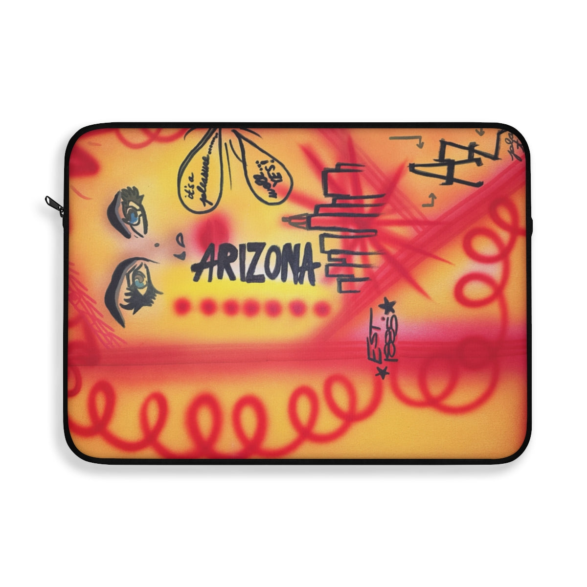 "tempe, arizona" airbrush laptop sleeve