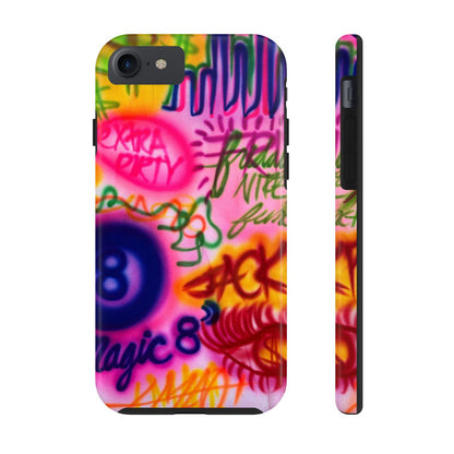 "colorful chaos" airbrush iPhone case