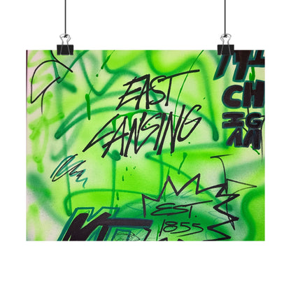 "east lansing, mi" airbrush horizontal print
