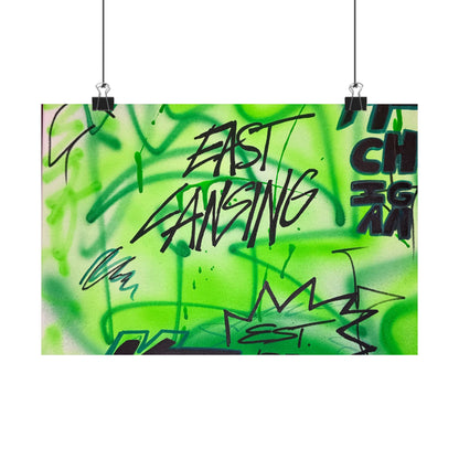 "east lansing, mi" airbrush horizontal print
