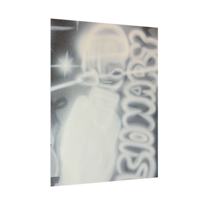 "visionary" airbrush rolled print