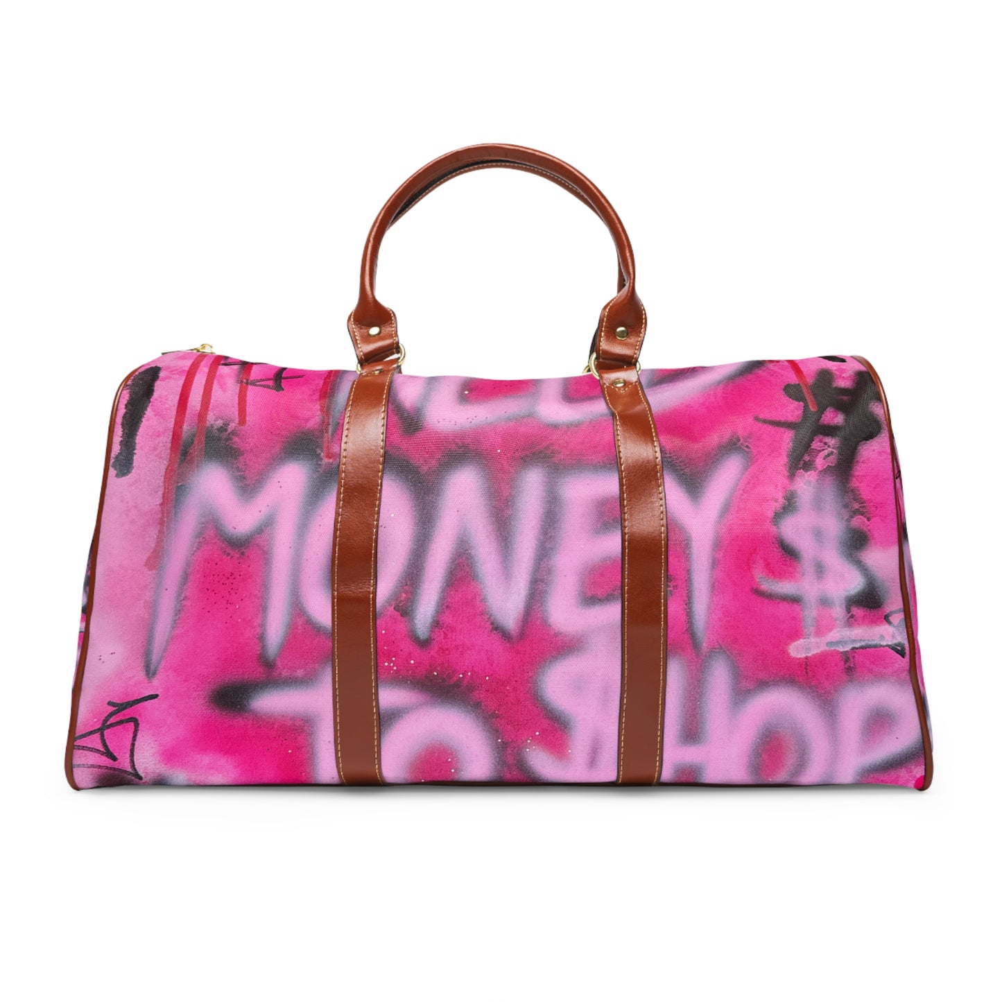 "need $$ to shop" airbrush waterproof travel bag