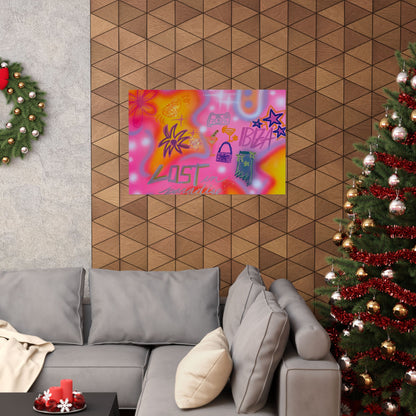 "ibiza" airbrush horizontal print