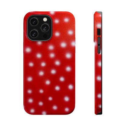 MagSafe "cherry crush polka dot" airbrush iPhone case