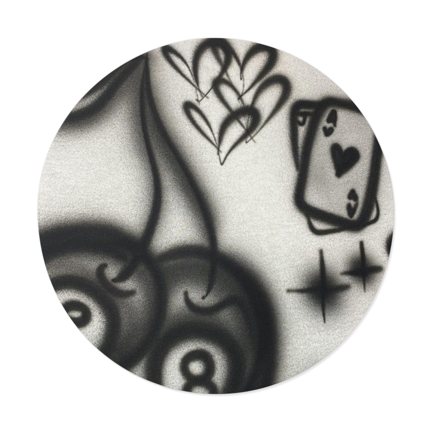 "hidden ace" airbrush vinyl sticker