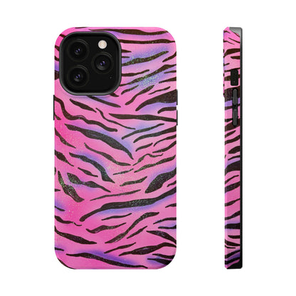 MagSafe "glitter zebra" airbrush iPhone case