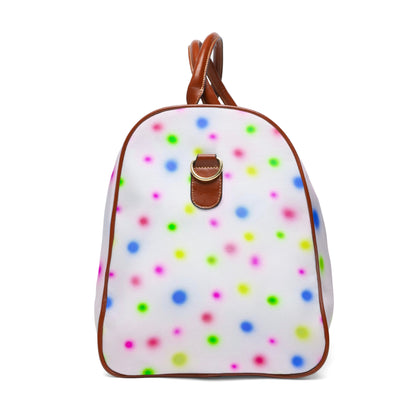 "birthday cake polka dot" airbrush waterproof travel bag