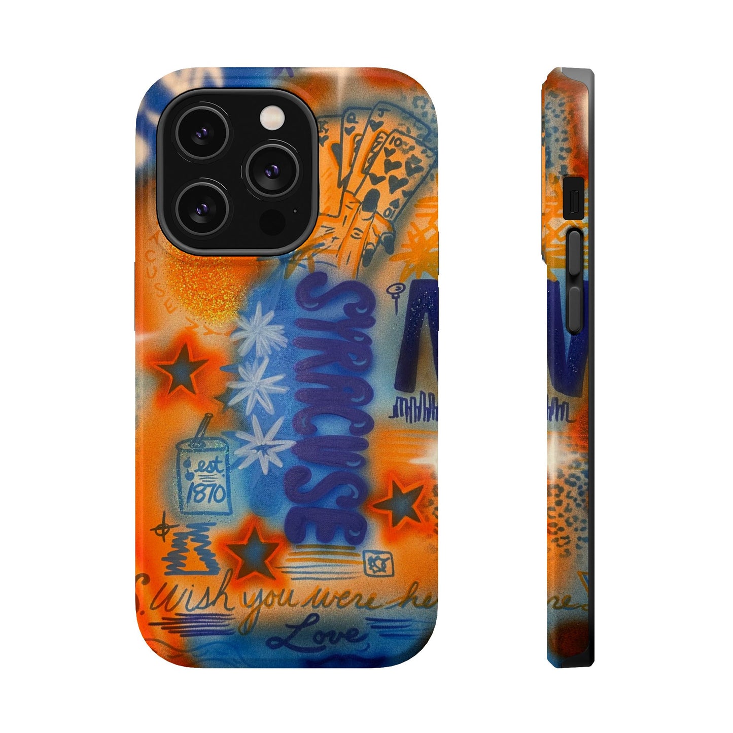 MagSafe "syracuse" airbrush iPhone case
